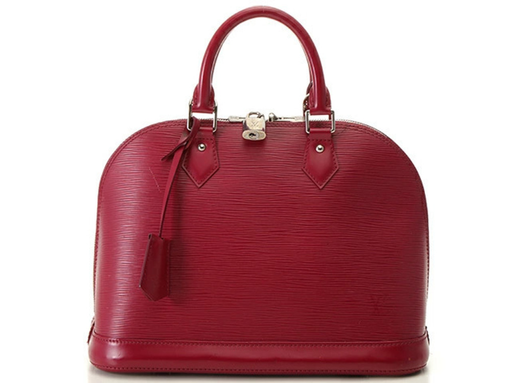 LOUIS VUITTON Alma Epi Fuschia Pink